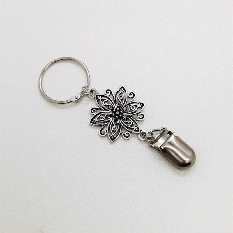 모자 클립 금속 꽃