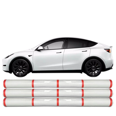 Black Car Wrap Film Car – Auto Color Change Film - imported-tpu-transparent-film-l75-152-15m-roll