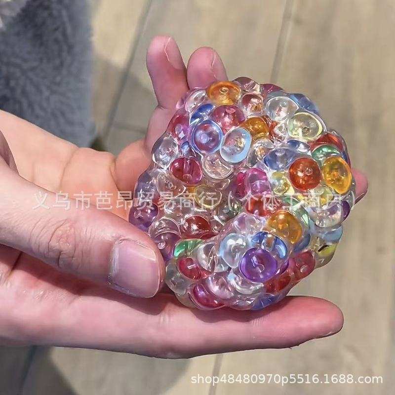 美しいピンチ氷河手作りボール透明クリスタルピンチドライピンチクリエイティブ減圧おもちゃボールは形を変えることができます|undefined