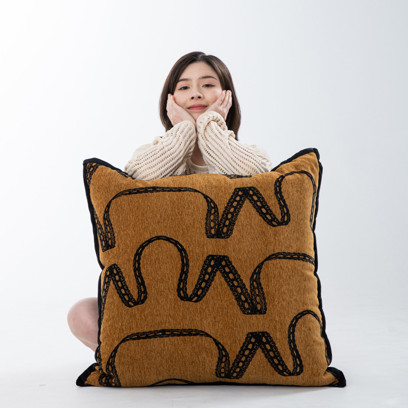 外贸跨境中古风民宿酒店抱枕靠垫沙发客厅靠垫套靠枕套大号靠背垫