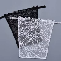 Новый топ с защитой от экспонирования, Женская кружевная Сексуальная обернутая грудь, цельное покрытие для груди с низким воротником и крючком и кнопкой