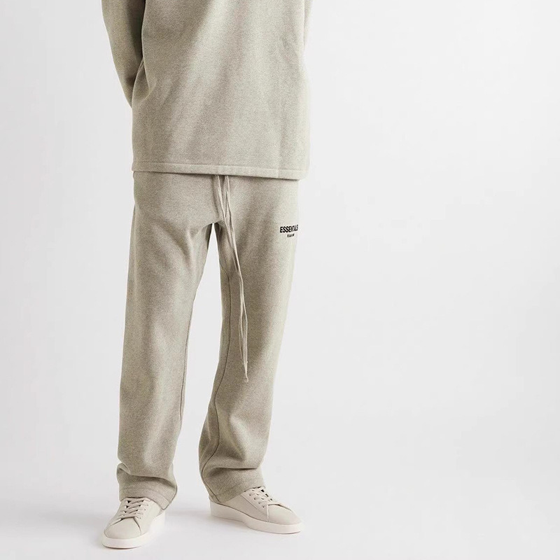 Fog Multi-Line Essentials Trendy Brand Long Pants for Men and Women, High Street Straight Casual Sports Pants Ss22