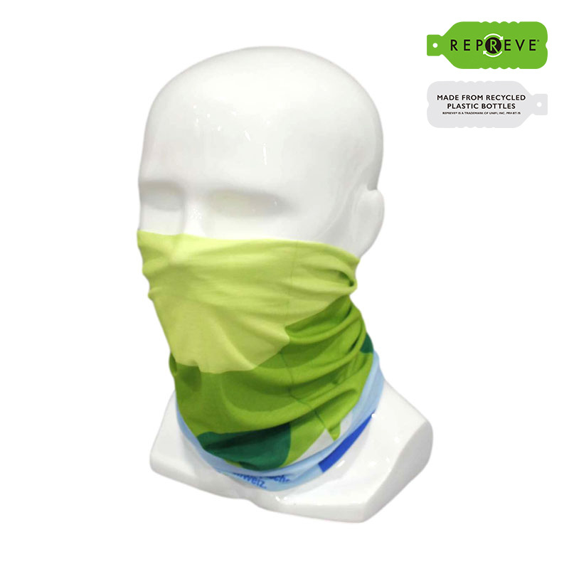 Customized Repreve foreign trade multifunctional mask recycled polyester recycled environmental protection material RPET seamless headscarf