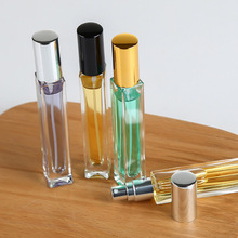 便携式l圆方形细高款香水分装瓶玻璃密封走珠瓶喷雾香水瓶玻璃
