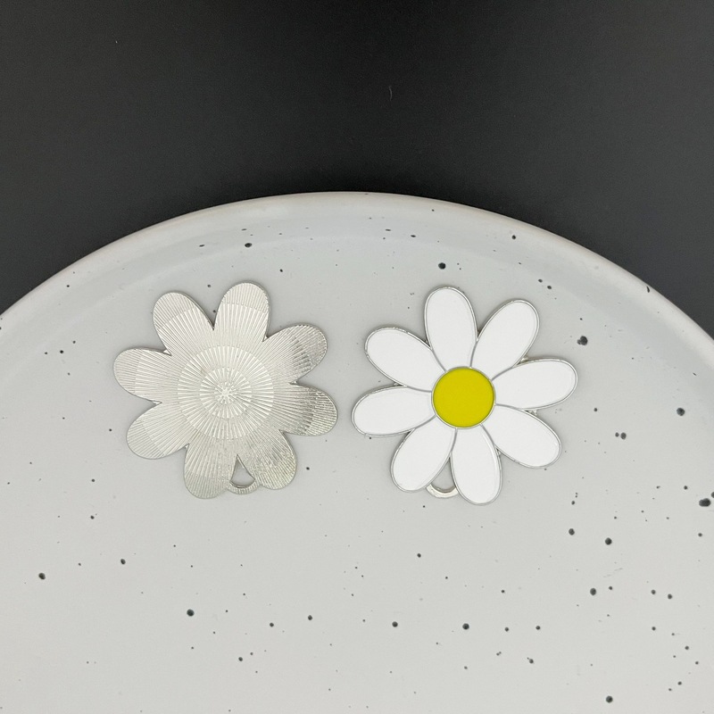 大号滴油小雏菊花朵合金配件DIY吊坠饰品挂件材料批发|undefined