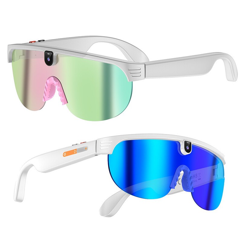 New Smart Glasses Bluetooth Cycling Ai Voice Assistant Photo Video Anti-Blue Light Sunglasses G5