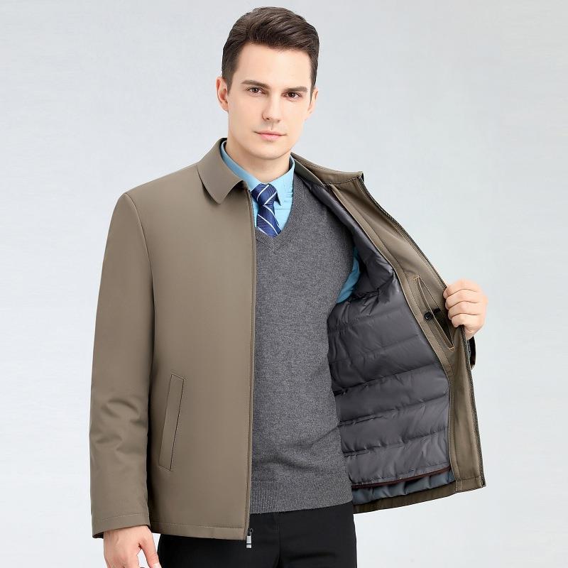 카키 22988 라펠 지퍼 스타일