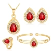 Red bracelet drop-shaped