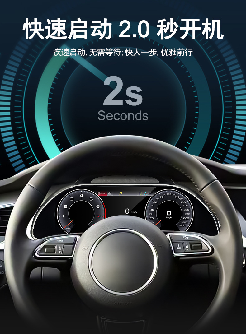 Suitable for Audi A5/S5/R5 Lcd Dashboard 12.3inch Linux System Smart Car Lcd Dashboard