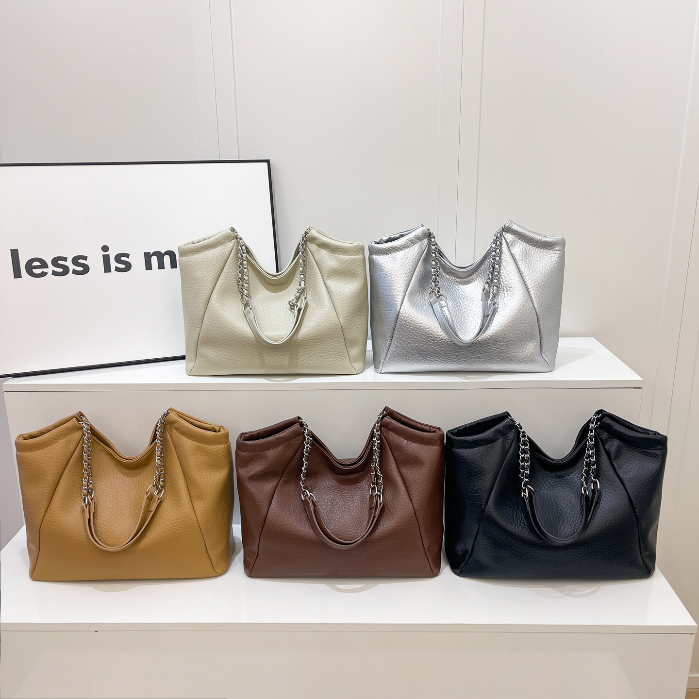 Bolsa de moda coreana de moda popular para mujeres, bolso de mano de alta calidad, bolso de gran capacidad, bolso de viaje de mujeres de estilo exterior, bolso de viaje de PU brillante.