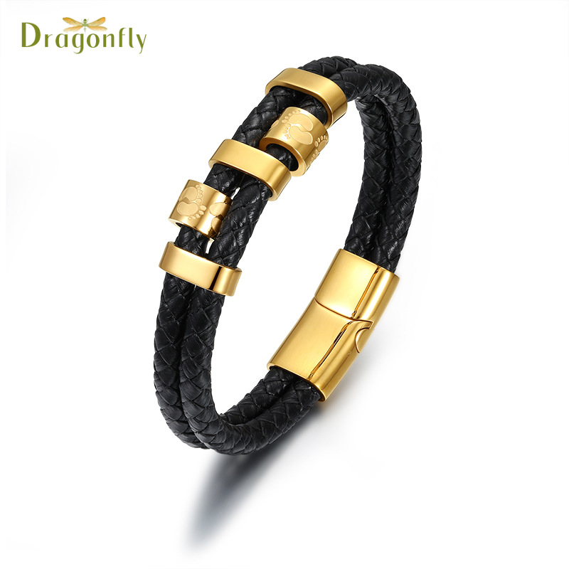 fashionable leather bracelet handmade