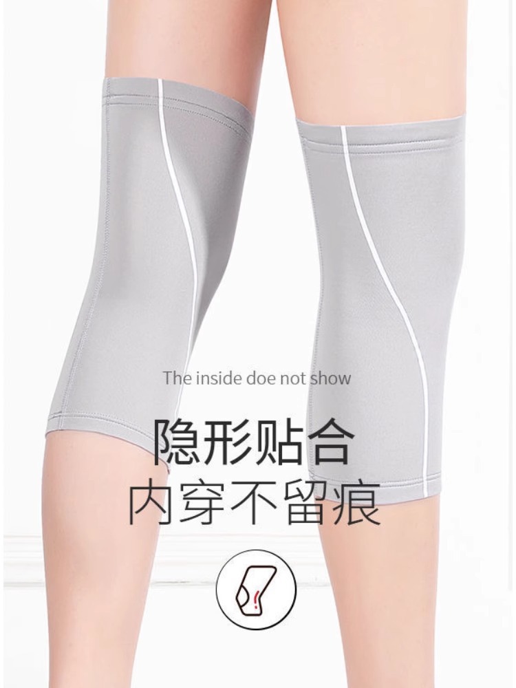 Rodilleras cortas ultra delgadas cálidas de los hombres viejos piernas frías de las mujeres de la rodilla especial invisible invierno corriendo ancianos antideslizante