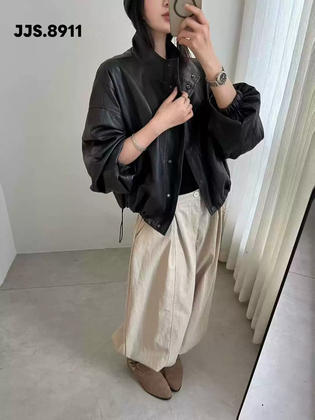Короткая ретро черная зимняя куртка-пуховик, oversize
