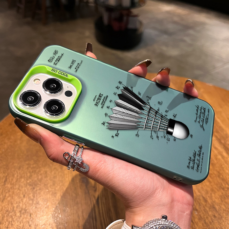 Suitable for Apple 16 Mobile Phone Case Phone14Promax Men and Women New 15Plus Popular 13 Badminton Theme I