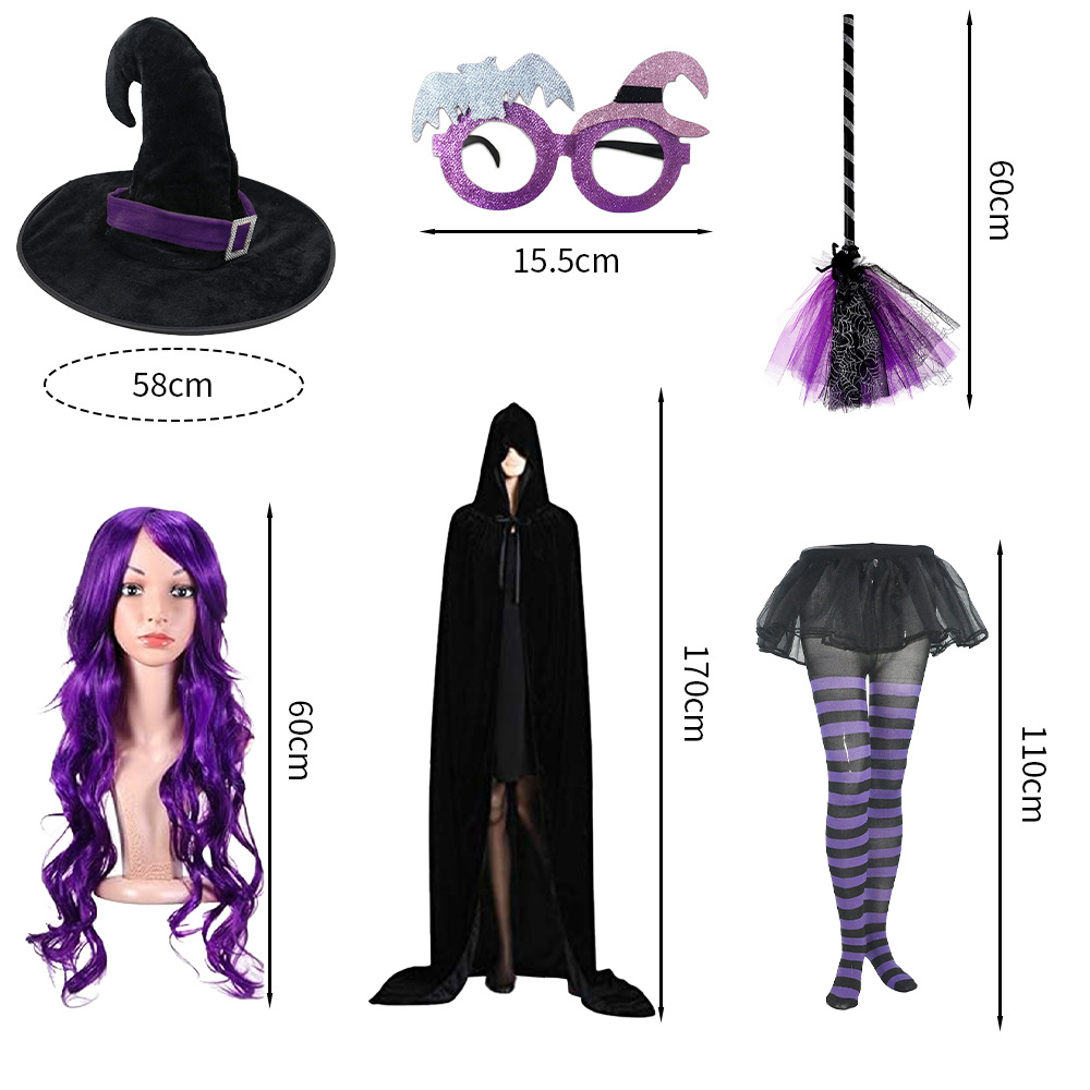 Escoba de Halloween disfraz de bruja escoba de Harry Potter escoba mágica oficina de brujas educación de la atmósfera