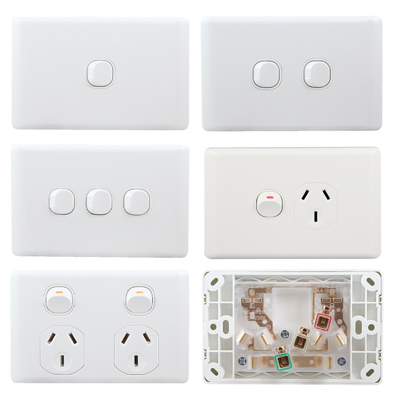 澳大利亚插座SAA认证澳洲AU规NZ标准新西兰开关118型面板澳标插头