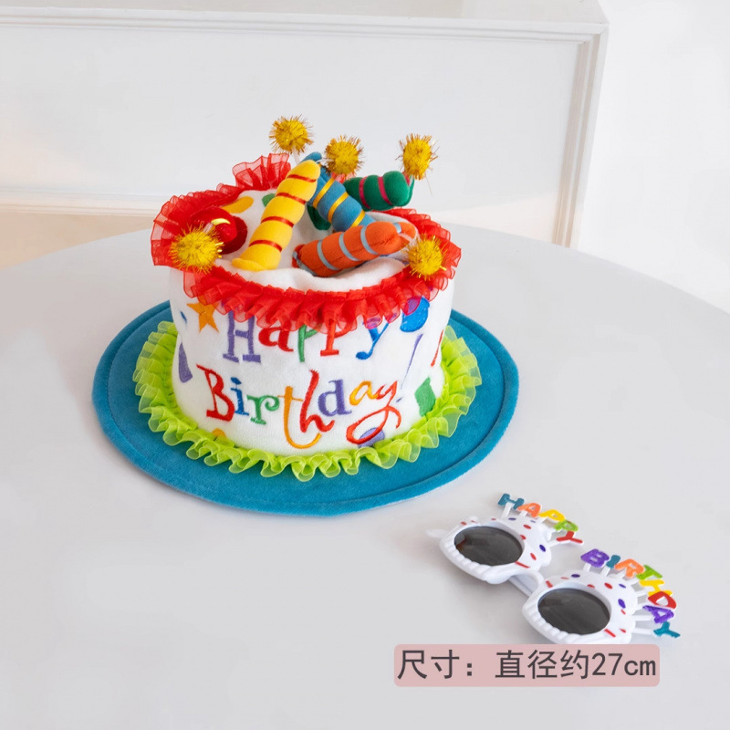 道具风帽子彩色红帽字母搞怪派对蛋糕韩国网韩国蜡烛包邮批发|undefined
