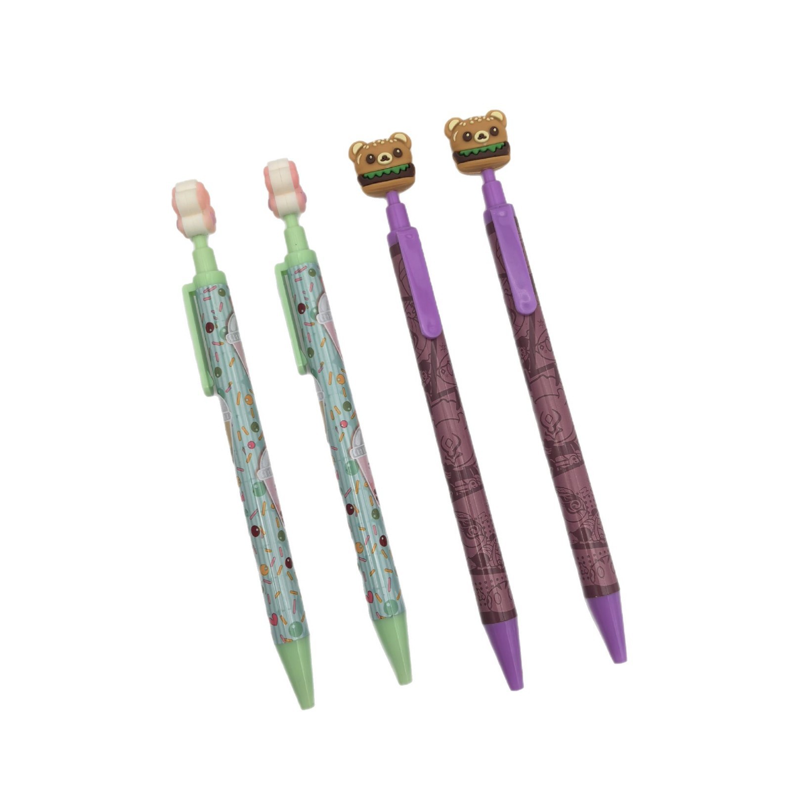 Personalizada muñeca de transferencia térmica dibujos animados creativos Diy bolígrafo de película de flores bolígrafo de regalo de plástico