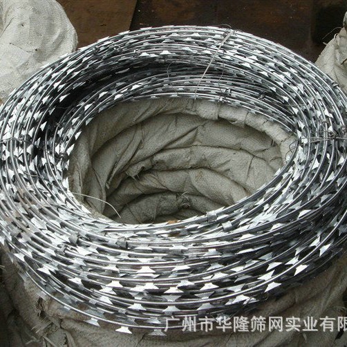 热销推荐 刀片铁丝网 广州养殖金属刀片铁丝网