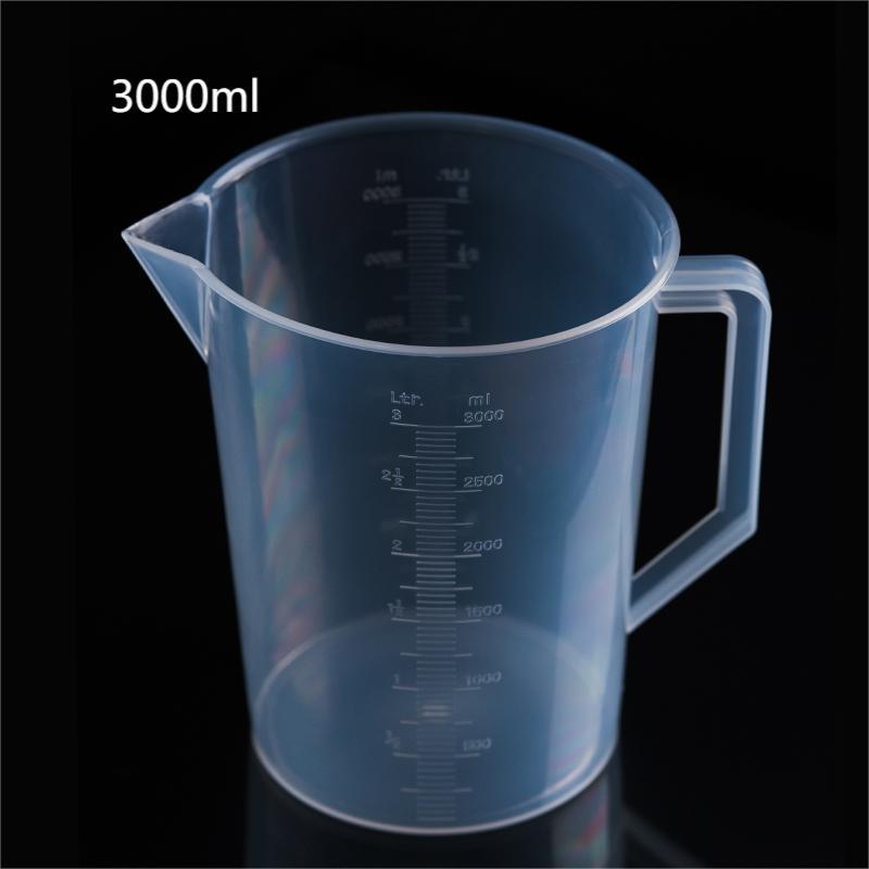 Taza de medir Taza de precipitados con asa Taza de escala doméstica de grado alimenticio Taza de medición comercial Taza de medición de plástico con escala para cocina