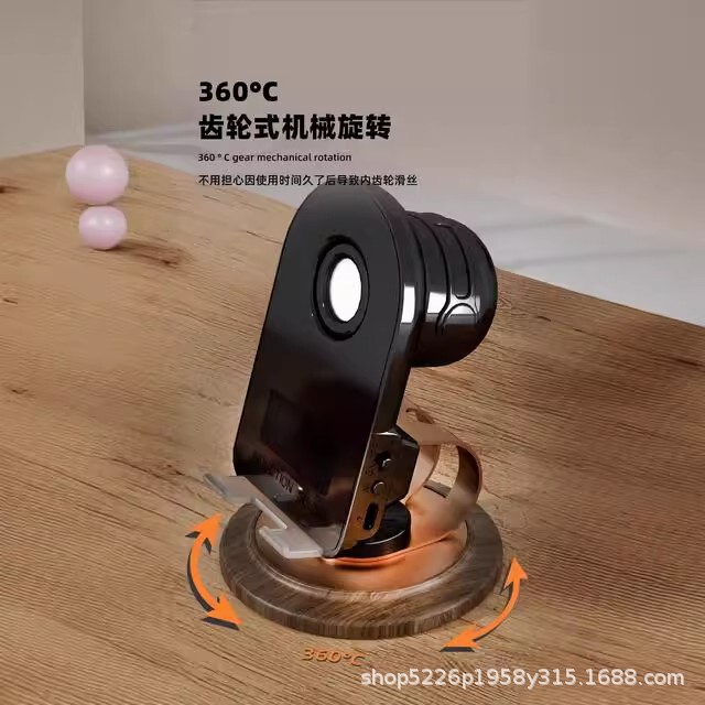 H58 ダイヤフラム誘導オーディオ携帯電話ホルダーブラックテクノロジー 360 度回転携帯電話サウンドアンプデスクトップ|undefined