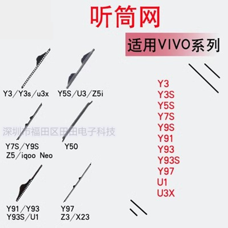 适用VIVO听筒网Y3 Y3S Y5S Y7S Y9S Y91 Y93 Y93S Y97 U1 U3X防尘