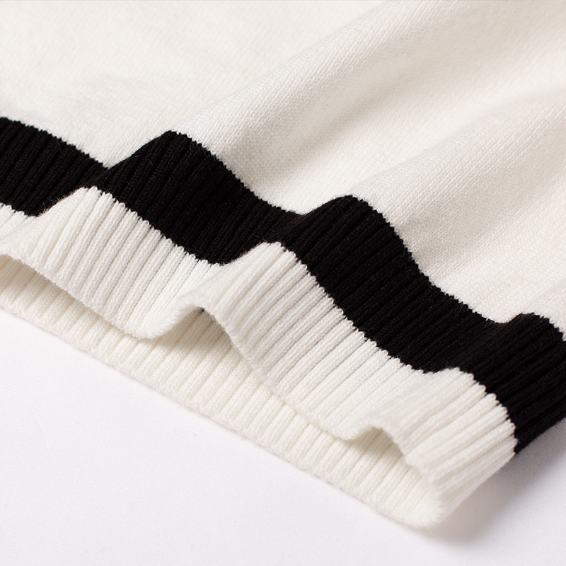 British Children's Knitted Vest Autumn and Winter Big Children's Cotton Pullover Sweater Vest V-Neck College Style Children's Vest with Velvet