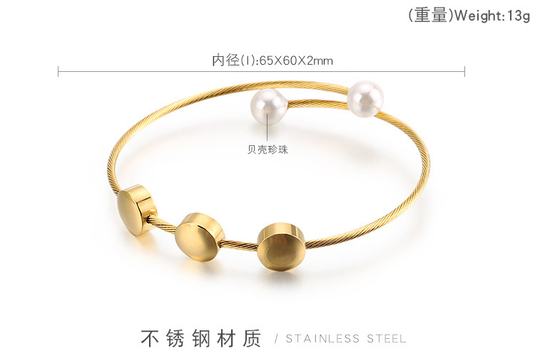 14g Weight PVD Coated Gold Plating Process 18K Gold Plated Plating Material Housewarming, Anniversary, Business, Wedding, Travel, Birthday, Festival Occasion 304 Stainless Steel Material Geometric Pattern Women'S Gender Fashion Style Waterproof Non Tarnish Craft PVD Coated 18K Gold Plated Geometric 304 Stainless Steel Fashion Waterproof Non Tarnish 无