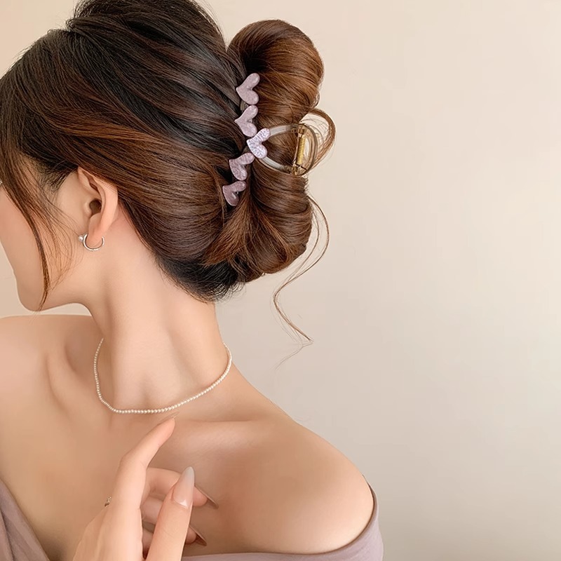 Cantidad de cabello menos agarrar clip de cabello de tiburón tamaño medio clip de cabello de alta sensación pin de cabello tocado 2025 nuevo