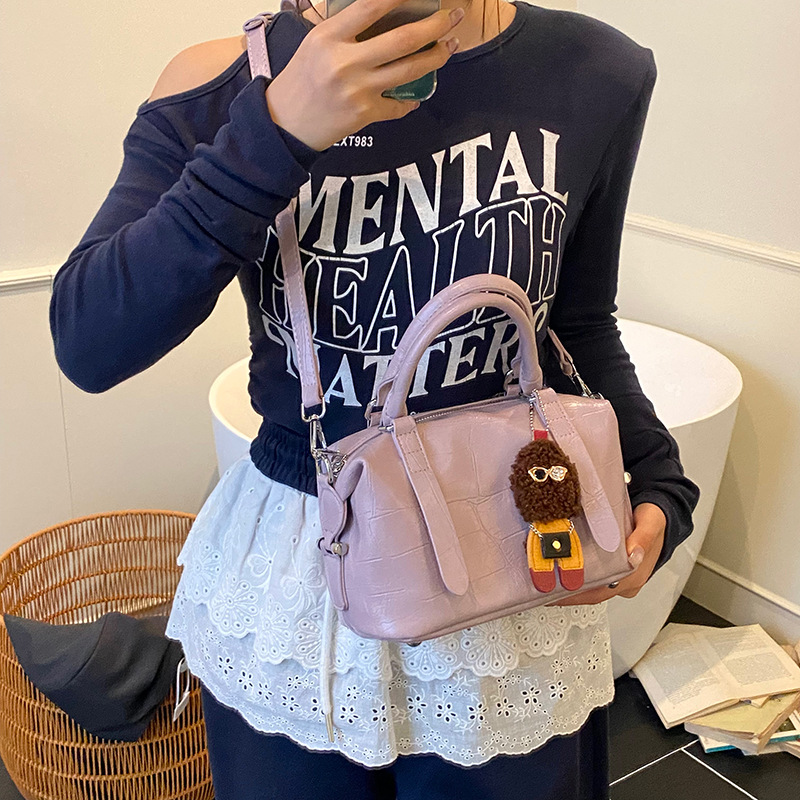 Nuevo comercio exterior transfronterizo 2025, bolso con patrón de piedra, bolso de hombro salvaje de estilo occidental para mujer, bolso de mensajero simple de moda