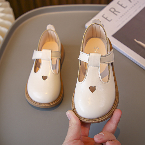 Spring and Autumn Soft Soled Girls Leather Shoes Baby Princess Shoes Girls Black Elementary School Performance Shoes Boys Summer Shoes