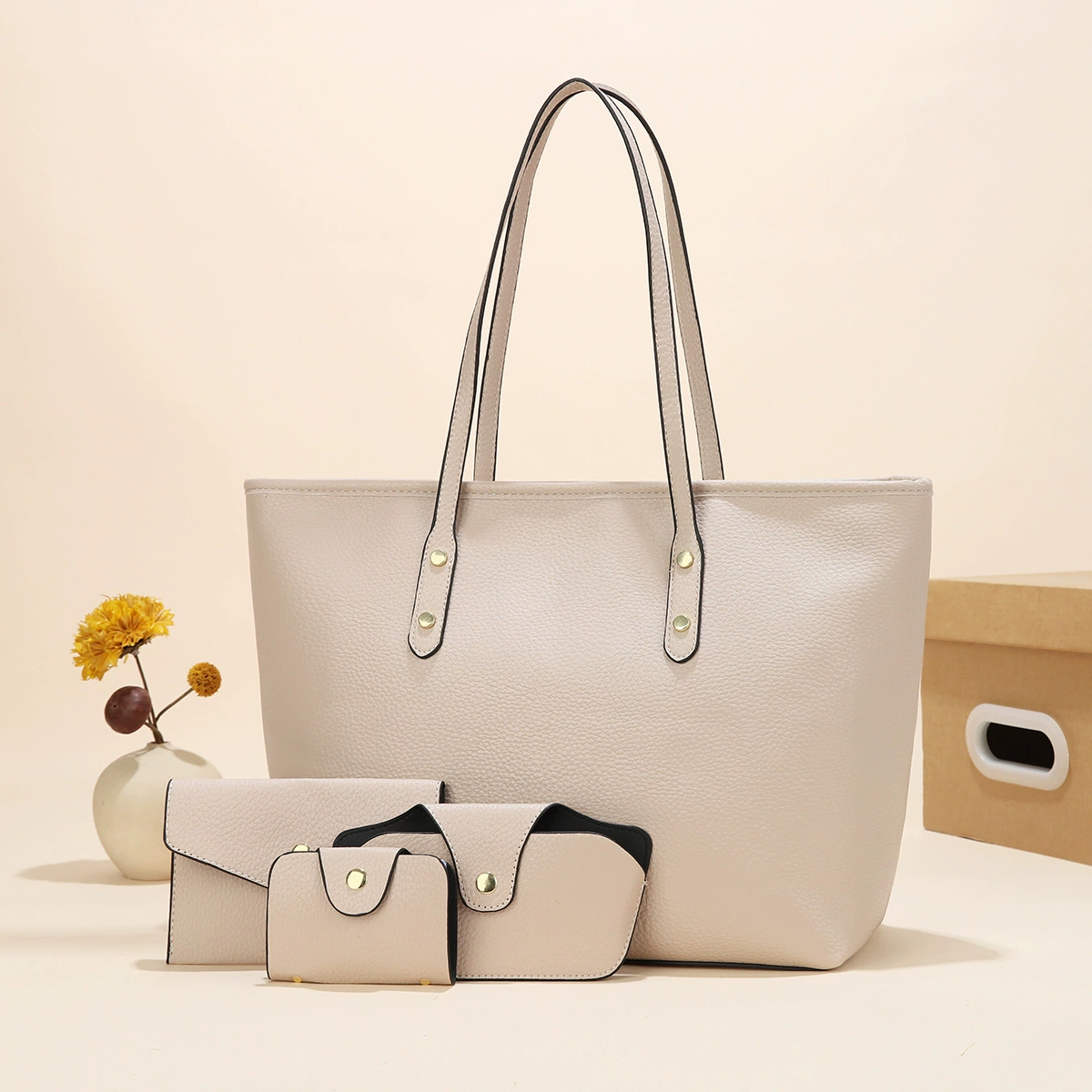 (Cross-border trading), set, capacious one-shoulder bag, 4 piece set, high-end