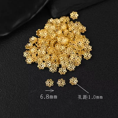 Zərgərlik ara hissələri: DIY Jewelry Accessories Versatile Accessories - 7-petal-silver-flower-receptacle-about-6-piecesg