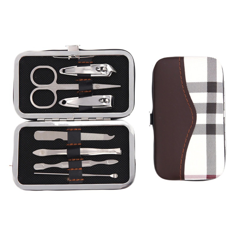 Nail clippers suit nail clippers gift set rose gold 7-piece nail clippers suit printable logo manicure tool