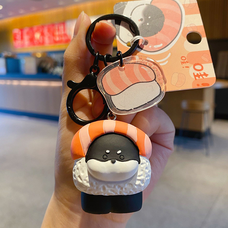 오리지널 고메 도그 시리즈 펜던트 - 연어 스시 스타일