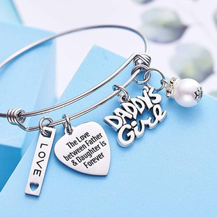 LParkinŮ���Y��Love Bracelet For GirlsFromDad Daddy Daughter