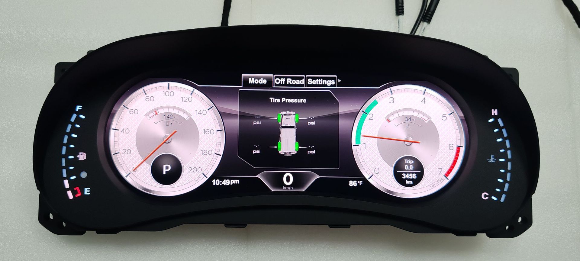 Suitable for Jeep Wrangler 2007-2023, Modified and Upgraded Full Lcd Instrument Panel