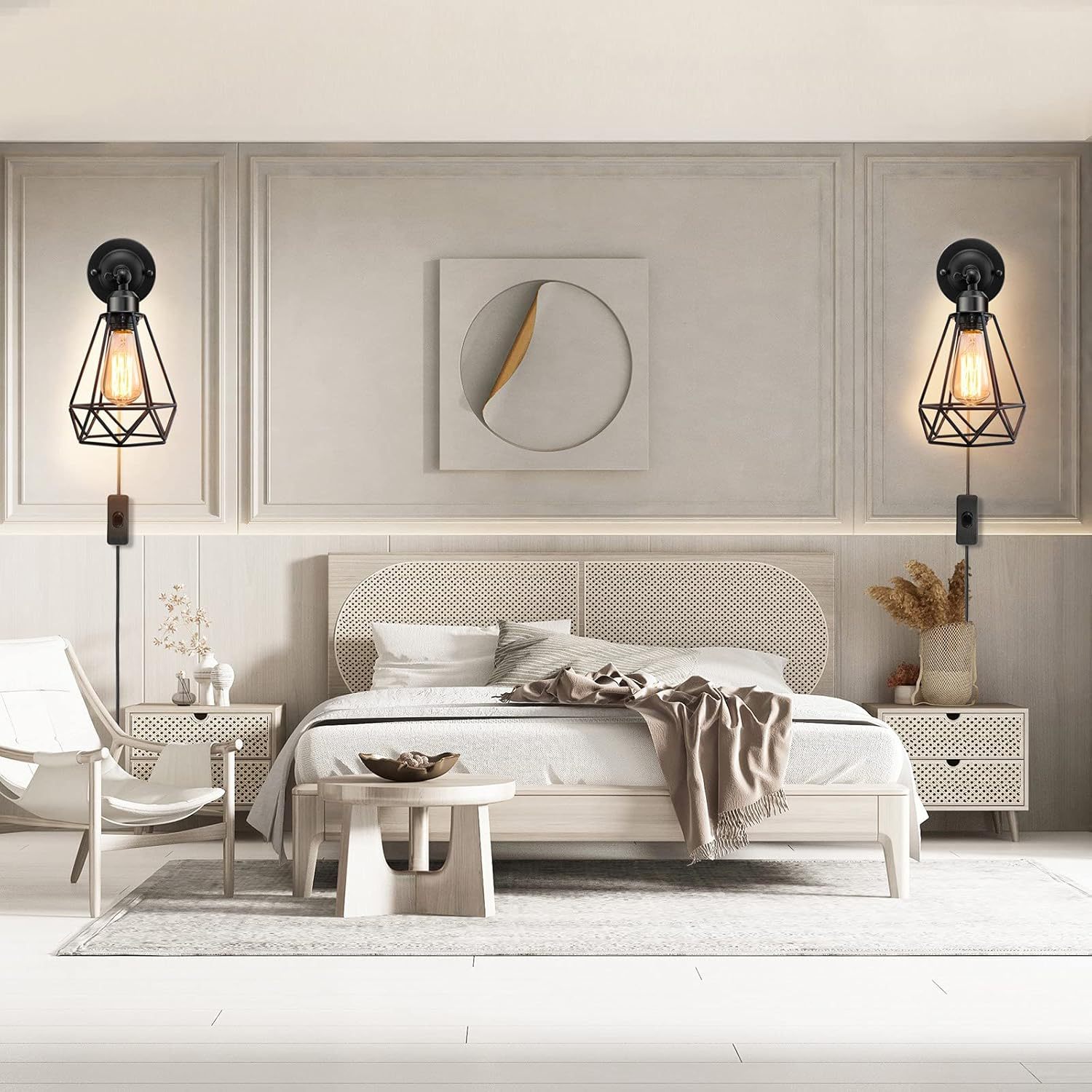 Lámpara de pared retro transfronteriza industrial de viento interior dormitorio pasillo pasillo pasillo pasillo balcón lámpara de pared LED creativa