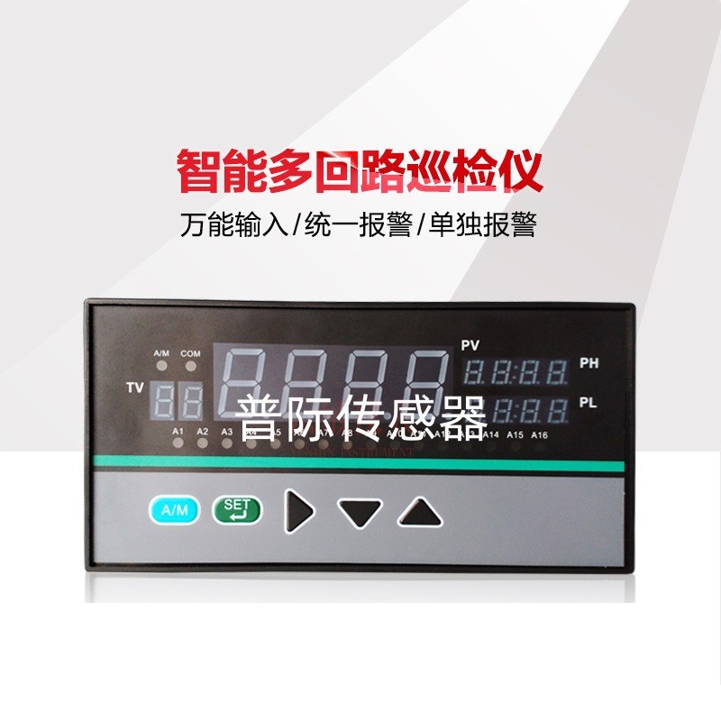 XMD100数字巡回检测报警仪压力温度巡检仪八回路