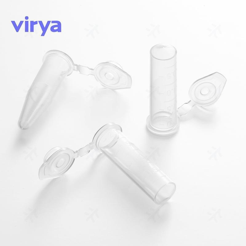 Virya离心管3121538 1.5ml无色离心管、压盖锥底、灭菌盒装、透明