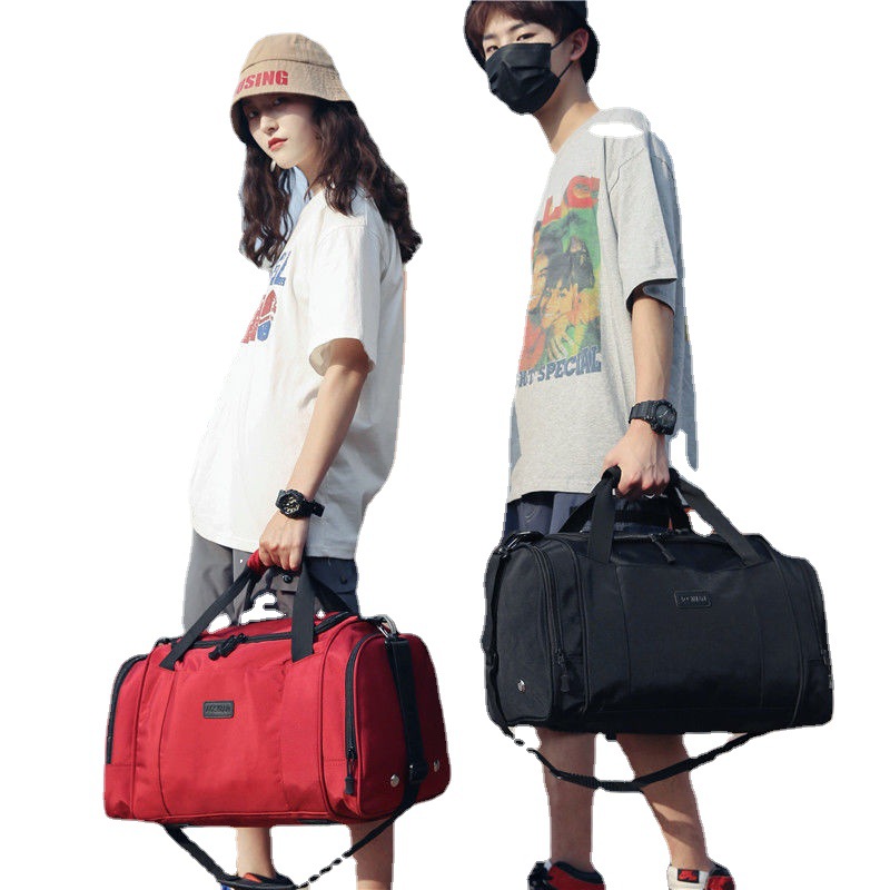 Reisegepäck mit großem Fassungsvermögen, tragbare One-Shoulder-Reise- und Geschäftsreise-Fitnesstasche für Herren, Platz für Schuhe_voghion.com