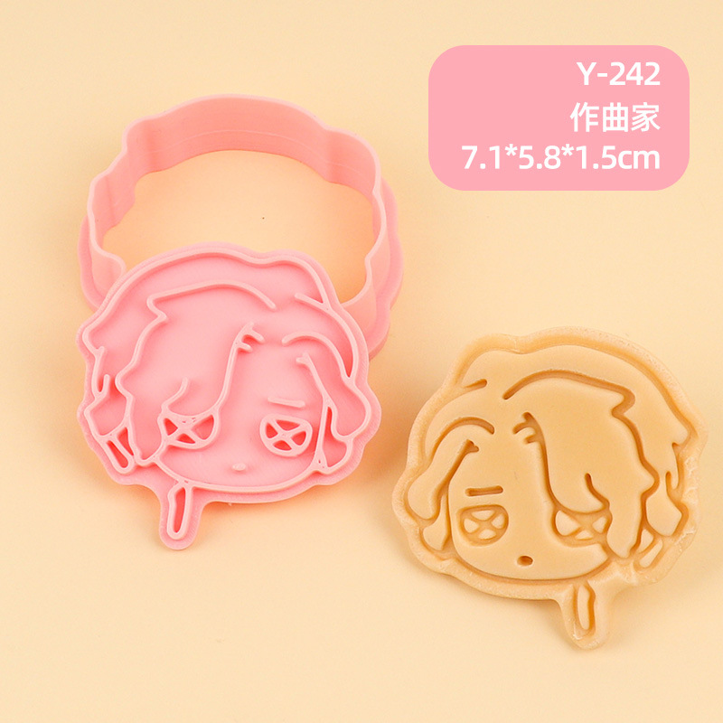 Juego de Moldes para Galletas 3D Personajes de Anime de Plástico para Repostería image 76