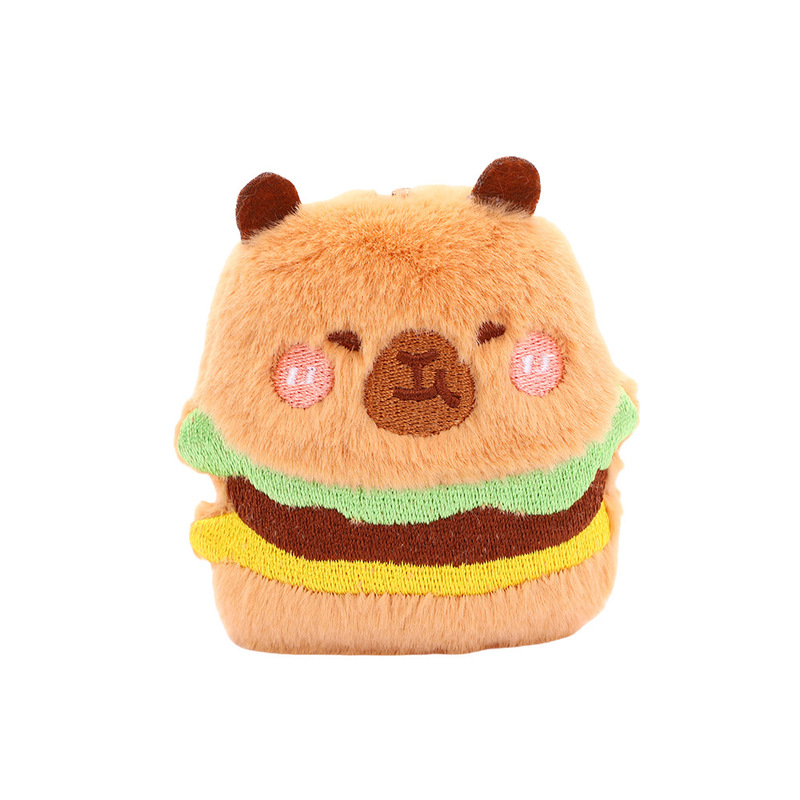 カピバラベーキングシリーズきしむペンダントかわいいチーズクロワッサンぬいぐるみバックパックペンダント卸売|undefined