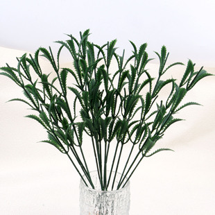 Simulated Plastic Green Plant Single Carnation Flower Stem Simulated Soap Flower Stem Rose Stem Branch Handmade Flower Arrangement Wholesale
