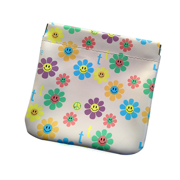 INS super popular bolsa de cosméticos de cuero portátil pequeña bolsa de almacenamiento de cojín de aire bolsa de auriculares airpod