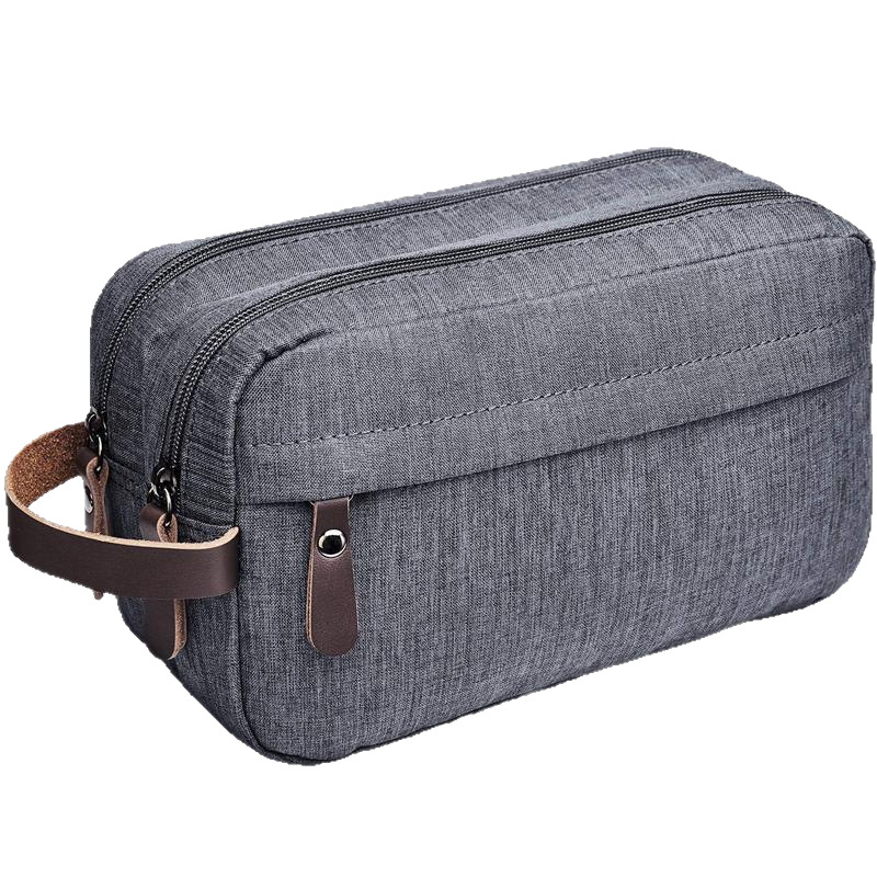 Bolsa de almacenamiento de escritorio, bolsa de aseo para hombre, bolsa de almacenamiento de cosméticos portátil de nailon impermeable de gran capacidad para viajes image 7