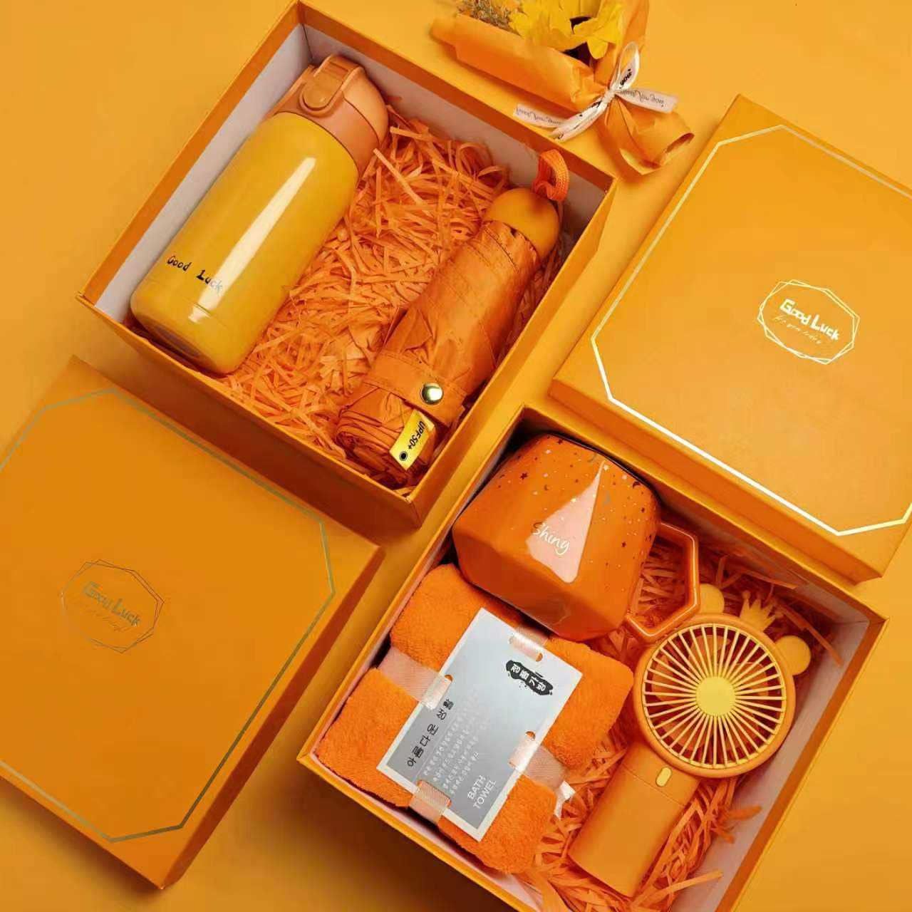Caja de regalo fresca de verano, regalos prácticos para clientes, regalos prácticos para actividades de apertura, regalos pequeños para banquetes de graduación