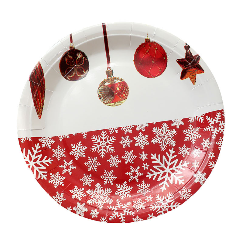 Simple Style Snowflake Paper Plate 1 Piece display picture 2