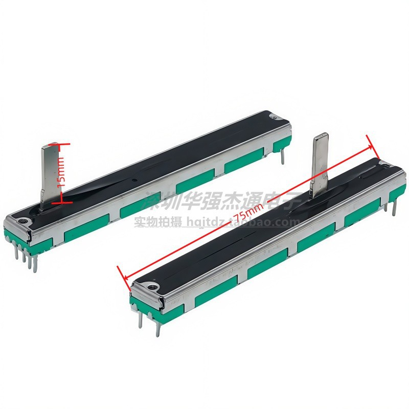 Potenciómetro deslizante de 75mm Yamaha Bellinda Sound Mixing Console Volume Booster A10K B10K Dual Channel
