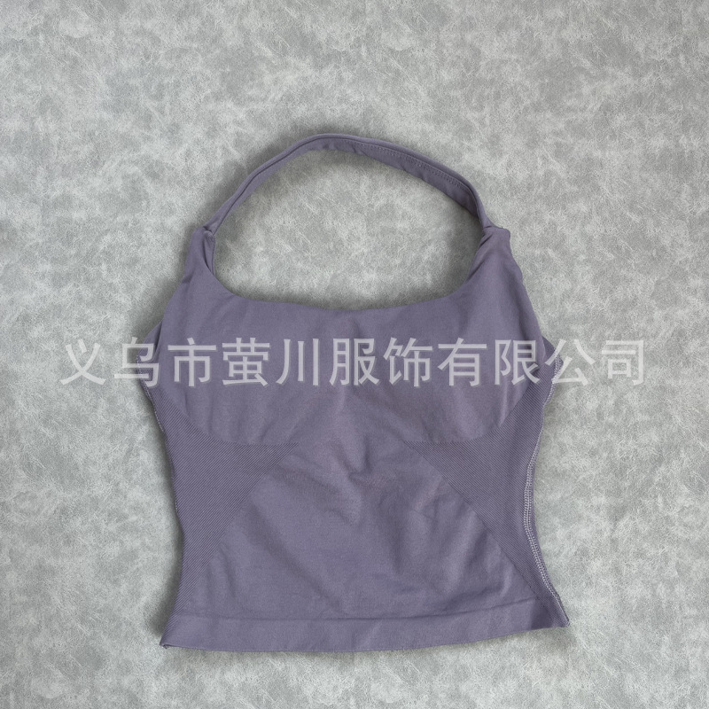 Transfronterizos Europa y América DF mujeres sin pantalones cuello largo chaleco de acondicionamiento físico hermosa espalda cuerpo de forma anti-descalzo mujeres